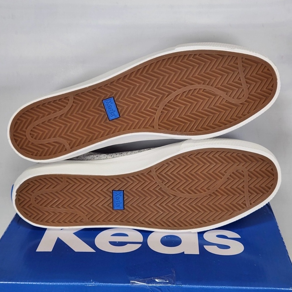 Keds Jump Kick Toe Silver Metallic Sneakers - Picture 3 of 5